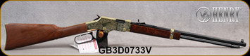 Henry - 17HMR - Golden Boy Deluxe 3rd Edition - Lever Action Rifle - American Walnut Stock/Engraved Receiver/Blued Finish, 20"Octagonal Barrel, 11 Round Tubular Magazine, Mfg# H004VD3, S/N GB3D0733V