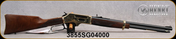 Henry - 38-55 - Side Gate - Cowboy Carbine Lever Action - American Walnut Stock/Brass Receiver/Blued, 20" Barrel - 5rd - Mfg# H024-3855, S/N 3855SG04000