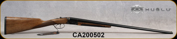 Huglu - 410Ga/3"/28" - Model 202B Mini - SxS - Double Trigger - Grade AA Turkish Walnut/Case Hardened Receiver/Trigger Guard/Chrome-Lined Barrels, Extractors, Fixed Chokes(F/M), SKU: 8682109404976-2, Small scuff on barrel (pictured)