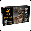 Browning - 6.5 Creedmoor - 129 Gr - Silver Series - Plated Soft Point - 20ct - B192600651