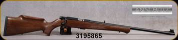 Anschutz - 22LR - Model 1710 D KL Monte Carlo - Bolt Action Rimfire Rifle - Walnut Monte Carlo Stock/Blued, 23"Barrel, Adjustable Folding Leaf Rear Sight, Hooded Front Sight, Single-Stage Trigger, Mfg# 000439, S/N 3195865