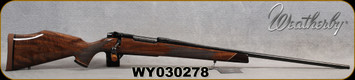 Weatherby - 257WbyMag - Mark V Deluxe - AA fancy grade Claro walnut Monte Carlo stock w/rosewood caps & Maplewood spacers/High Lustre Blued, 26" #2 Contour Barrel, Triggertech Trigger, Mfg# MDX01N257WR6O, S/N WY030278