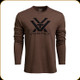 Vortex - Men's Core Logo Long Sleeve T-Shirt - Brown - X-Large - 221-02-BRH-XL