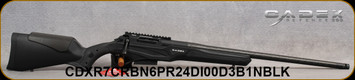 Cadex Defence - 6.5PRC - CDX-R7 CRBN - Black Stock W/Neoprene Cheek Pad & Rubberized grip insert/Black Cerakote, 24"Bartlein Carbon Fiber Barrel, Hunting Style Muzzle Brake, DX2 Evo Straight Shoe Trigger