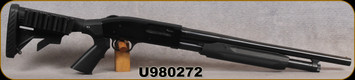 Consign - Mossberg - 12Ga/2.75"/18.5"/28" - Model 500 2-barrel set - Black Synthetic stock (factory & ATI Adj.)/Matte Black Finish, c/w Field & Tactical Barrel - approx.200rds fired