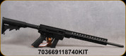 Just Right Carbine - 9mm - Range Kit - Semi-Auto Rifle - Black Polymer Adjustable Stock/Black Hardcoat Anodized, 18.6"Threaded Barrel, 10rd detachable magazine