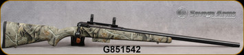 Consign - Savage - 12Ga/3"/24" - Model 210 - Bolt Action Shotgun - Realtree Hardwoods Camo Synthetic Stock/Matted Black Finish, oversized bolt knob, c/w 1"rings