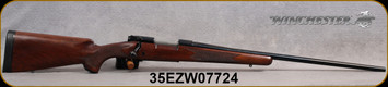 Used - Winchester - 270WSM - Model 70 Sporter - Walnut Stock/Blued, 24" Barrel, 3 Round Capacity, Mfg# 535202264 - only 200rds fired - in original box, c/w Leupold Bases & 1"rings, Dies and 50pcs Twice-Fired Brass