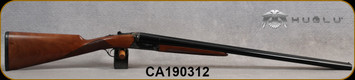 Huglu - 12Ga/3"/28" - 202B - SxS Double Trigger - Turkish Walnut English Stock/Case Hardened Receiver/Chrome-Lined Barrels, 5pc. Mobile Chokes, SKU# 8681715391601, S/N CA190312