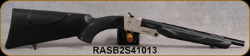 Revolution Armory -  Lazer - 410Ga/3"/13" - SB2S - Single Shot Break Action - Black Synthetic Stock/Nickel Finish Receiver/Matte Black Barrel,  3 Chokes ( F, M, IC), Mfg# RA-SB2S-410-13