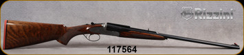 Rizzini - 9.3x74r - BR552 Express Rifle - Oil Finish Grade 3 Turkish Walnut Pistol Grip Stock w/Cheekpiece & Semi-Beavertail Forend/Engraved Coin Finish Receiver/Blued, 23"Barrel, Fiber Optic Open Sights, Ejectors, S/N 117564
