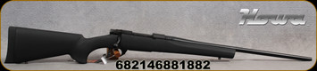 Howa - 6.5Creedmoor - Model 1500 Hogue - Black Hogue pillar-bedded Overmolded stock & recoil pad/Blued, 22"Standard Barrel, Non-Threaded, Two-stage HACT trigger - Mfg# HGR65BNTC - STOCK IMAGE