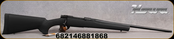 Howa - 308Win - Model 1500 Hogue - Black Hogue pillar-bedded Overmolded stock & recoil pad/Blued, 22"Standard Barrel, Non-Threaded, Two-stage HACT trigger - Mfg# HGR308BNTC - STOCK IMAGE