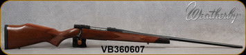 Weatherby - 7mmRemMag - Vanguard Sporter - Turkish A-grade walnut stock w/rosewood forend cap/Matte Blued, 26"#2 Contour barrel, 3+1 Capacity, Mfg# VDT7MMRR6O, S/N VB360607