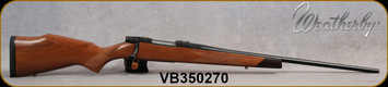 Weatherby - 308Win - Vanguard Sporter - Turkish A-grade walnut stock w/rosewood forend cap/Matte Blued, 24"#2 Contour barrel, 5+1 Capacity, Mfg# VDT308NR4O, S/N VB350270