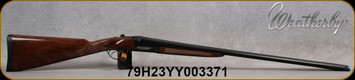 Weatherby - 20Ga/3"/28" - Orion SxS - Oil rubbed grade A walnut English Grip Stock/Blued Finish, Brass Bead Sight, Includes 5 Chokes, 2 Round Capacity, Mfg# OG12028DSM-ORION-I, S/N 79-H23YY-003371