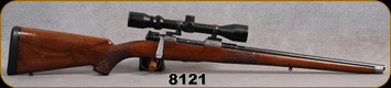 Consign - Mauser - 308Win - Model 98 - Walnut engraved Full stock/Highly Engraved Finish/Blued, 18.5"Barrel, Weaver 3x9, plex reticle