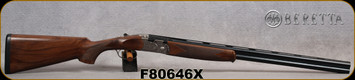 Beretta - 20Ga/3"/26" - Model 686 Silver Pigeon I - O/U - Oil-Finished Walnut Stock/scroll-engraved receiver/Cold Hammer Forged Barrels, 5pc. Mobilchoke, Mfg# 3W48P1L1AA311, S/N F80646X