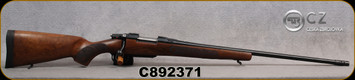 CZ - 6.5Creedmoor - Model 557 American - Bolt Action Rifle - Walnut Stock/Blued Finish, 24"Threaded Barrel, 1:8"Twist, 4 Round Detachable Magazine, Mfg# 5574-1112-2000026, S/N C892371