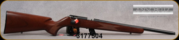 Anschutz - 22LR - Model 1416 HB G-20 - Classic Walnut Stock/Blued Finish, 18"Threaded Barrel, 5092 two-stage trigger, Mfg# 014555, S/N 3177504