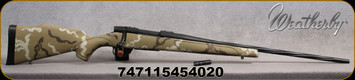 Weatherby - 7mm-08Rem - Vanguard Outfitter - Tan polymer Monte Carlo stock with Brown & White sponge paint/Graphite black Cerakote, 24"Threaded(1/2-28)Barrel, 5+1 round capacity, Mfg# VHH7M8RR6B