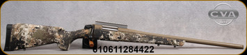 Used - CVA - 450BM - Cascade - Bolt Action Rifle - Veil Wideland Camouflage Synthetic Stock/FDE Cerakote, 22"Threaded Barrel, 4rd Capacity, Mfg# CR3905C, c/w Murphy Precision 0MOA stainless rail($211USD New)