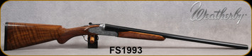 Consign - Weatherby - 20Ga/3"/26" - Athena D'Italia - SxS - Grade AA Prince of Wales Stock w/Semi-Beavertail Forend/Engraved Nickel Receiver/Blued Barrels, (3)chokes - only 5rds fired - in original case