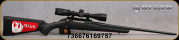 Ruger - 6.5Creedmoor - American Vortex Pkg - Bolt Action Rifle - Black Synthetic/Blued Finish, 22"Barrel, Factory Installed Vortex Crossfire II 3-9x40, Dead-Hold BDC reticle, Mfg# 16975