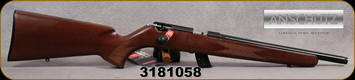 Anschutz - 22LR - Model 1416 HB G-20 - Classic Walnut Stock/Blued Finish, 13.89"Threaded Heavy Barrel, 5092 two-stage trigger, Mfg# 009989, S/N 3181058