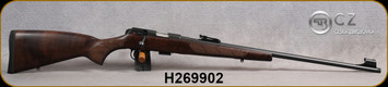 CZ - 22LR - Model 457 LUX - Bolt Action Rimfire Rifle - Upgraded Turkish Walnut European-Style Stock/Blued, 24.8"Threaded(1/2x20) Barrel, Adjustable Iron Sights, Integrated 11mm Dovetail, Mfg# 5084-8082-BADMAAX, S/N H269902