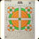 Champion - Score Keeper Target - 100 Yard Precision Sighting-In - Fluorescent Orange and Green Bullseye - 18"x14" - 12pk - 45761