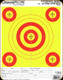 Champion - Shotkeeper Targets - 5 Bulls Yellow/Red - 50 - 100 Yards Pistol/Rifle - 11"x8.5" - 12pk - 45562