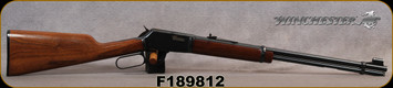 Consign - Winchester - 22WinMag - Model 9422M - Lever Action - Smooth Walnut Stock/Blued, 20"Barrel, Adjustable Buckhorn Rear sight - Made in New Haven Conn. - S/N F189812