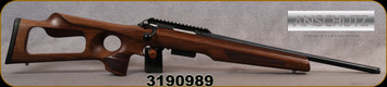Anschutz - 222Rem - Model 1771 Thumbhole - Select Walnut Thumbhole Stock/Blued Finish, 23"Barrel, Two-Stage Trigger, Mfg# 100-1771THUMBHOLE586/015329, S/N 3190989