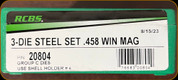 RCBS - 3 Die Steel Roll Crimp Set - 458 Win Mag - 20804