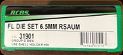 RCBS - Full Length Dies - 6.5mm RSAUM - 31901