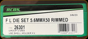 RCBS - Full Length Dies - 5.6mm x 50 Rimmed - 26301
