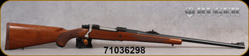 Consign - Ruger - 375Ruger - M77 Hawkeye African - Bolt Action Rifle - American Walnut Stock/Satin Blue, 23"Barrel, Mfg# 07129 - low rounds fired - in original box