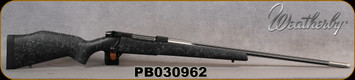 Consign - Weatherby - 338-378WbyMag - Mark V Accumark - Black w/Grey Web Fiberglass/Spun Stainless w/Graphite Black Cerakote 2-Tone, 26"Fluted Barrel, Accubrake - low rounds fired - in original box