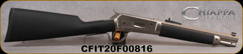 Consign - Chiappa - 45-70Govt - Model 1886 Ridge Runner Take Down Rifle - D-Lever-Action - Black Rubber Coated Soft-Touch Walnut Stock/Matte Chrome Finish, 12"Barrel, Skinner Peep sight, Mfg# 920.369 - in original box
