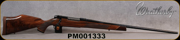 Consign - Weatherby - 300WbyMag - Mark V Deluxe - AA fancy grade Claro walnut Monte Carlo stock w/rosewood caps & Maplewood spacers/High Lustre Blued, 26"Barrel, Mfg# MDXM300WR6O - New, in original box