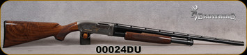 Consign - Browning - 20Ga/28Ga/410Ga/2.75"/3"/26" - Model 12 & 42 3-Gun set - Serial #24 - Grade V Walnut Stock/Engraved Receivers/Blued Barrels, vent-rib - unfired, in keyed aluminum hard case