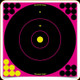Birchwood Casey - Shoot-N-C Reactive Targets - 12" Pink Bulls-Eye - 120 Pasters - 5pk - 34027