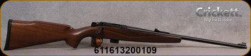 Keystone - Crickett - 22LR - Model 722 Sporter - Bolt Action Rifle - Walnut Stock/Blued, 20"Barrel, Mfg# KSA20010 - STOCK IMAGE