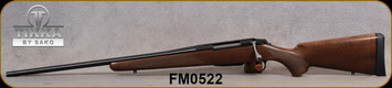 Tikka - 30-06Sprg - Model T3x Hunter LH - Bolt Action Rifle - Walnut Stock/Blued, 22.4"Barrel, 3 round detachable magazine, Single Stage Trigger, Mfg# TF1T3136113, S/N FM0522