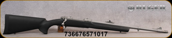 Ruger - 338WinMag - M77 Hawkeye Alaskan - Bolt Action Rifle - Black Hogue OverMolded Stock/Stainless, 20"Threaded(1/2"-32) Barrel, 3 round capacity, Mfg#57101
