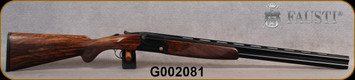 Fausti - Sauer - 12Ga/3"/28" - Apollon 12 - O/U Shotgun - Laser Enhanced Walnut Prince of Wales Stock/Black Finish, Vent-Rib Barrels, Ejectors, Selective single trigger, S/N G002081