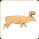 Allen - Deer Shooting Target - Life Size w/Organ Profile for use with Bale Targets - 42.25" L x 21.5" H - Brown Cardboard - 2005