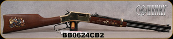 Used - Henry - 45LC - Big Boy Cowboy - Special Edition - Lever Action Rifle - American Walnut Stock/Brass Finish/Blued, 20"Octagon Barrel, 10 Round Tubular magazine , Mfg# H006CB2 - New, in original box