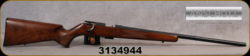 Consign - Anschutz - 17HMR - Model 1517 HB Nuss Classic - Walnut Classic Stock/Blued, 23"Heavy Barrel, 5098 two-stage trigger - Mfg# 013295 - only 50 rounds fired